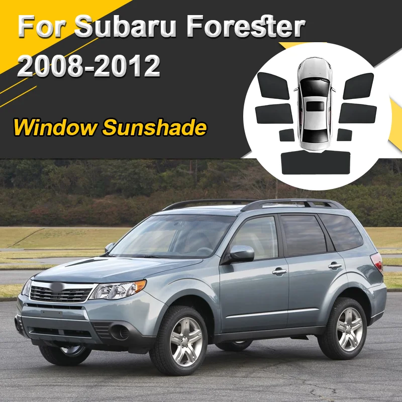 

Car Sun Shades For Subaru Forester 2008 2009 2010-2012 Sunshades Magnetic Heat insulation Window Curtain Mesh Visor Accessories