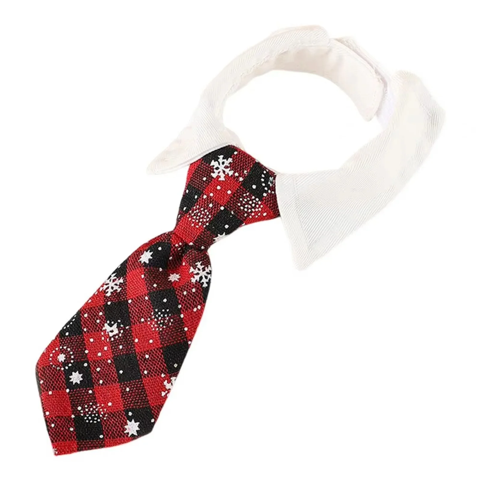 Corbata para Gato, corbata a cuadros con copos de nieve, traje para gato, bufanda, corbata para perro de estilo británico, accesorios para perros, corbata de utilería para juegos de rol para mascotas