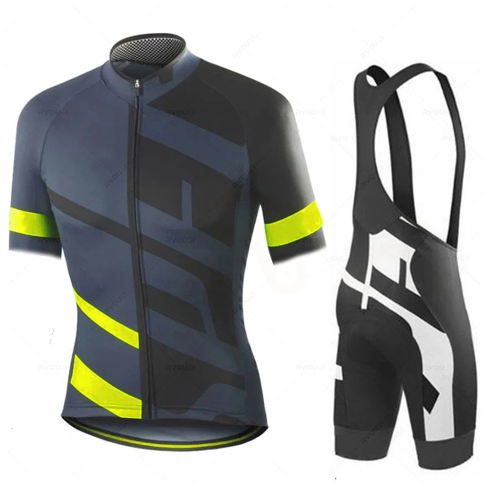 2023 Team Breathable Quick Drying Cycling Jersey Set Summer Clothing MTB Bike Uniform Maillot Ropa Ciclismo Hombre Bicycle Suit