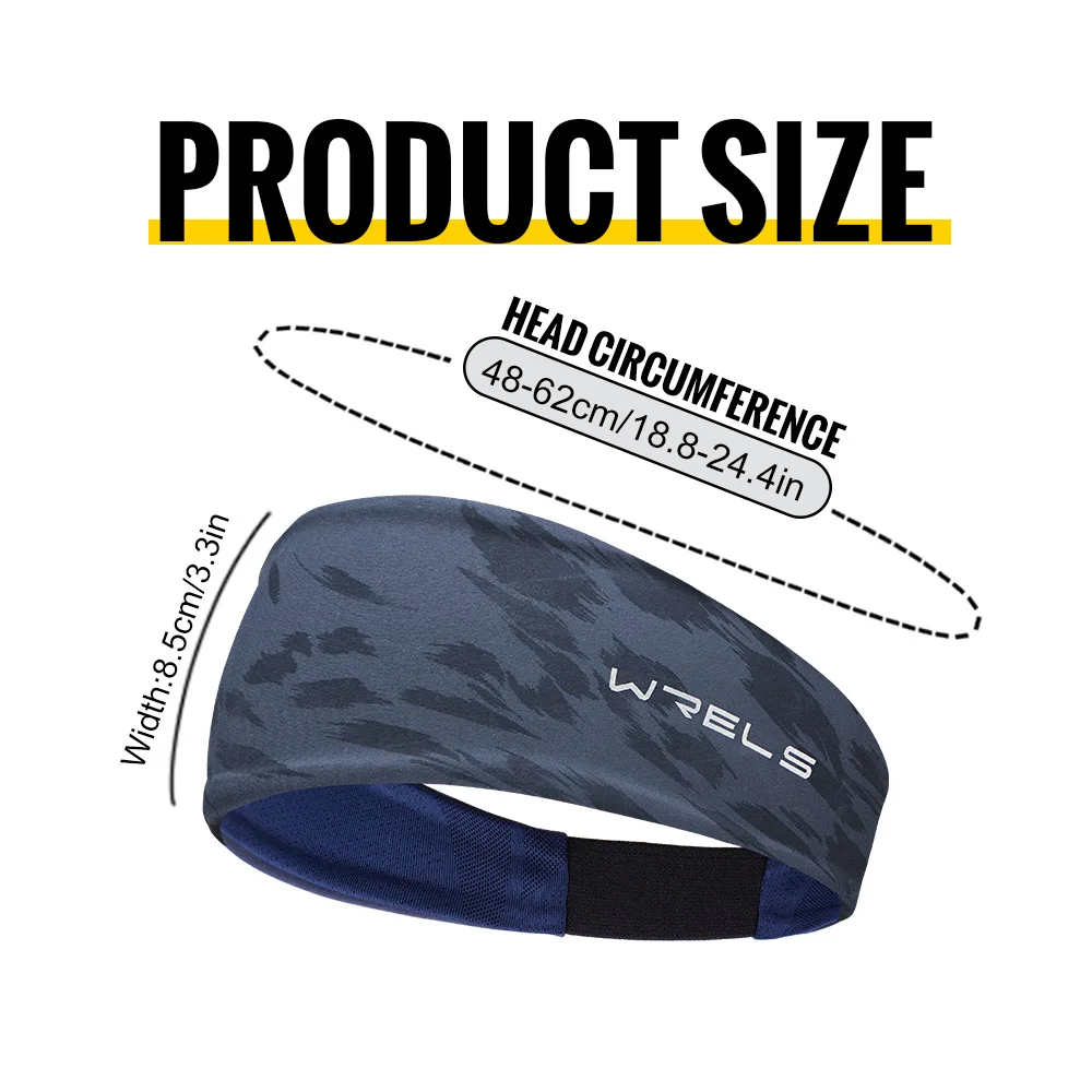 WRELS Headbands for Men Women Sports Sweatband Moisture Wicking Breathable Elastic Hairband Running Yoga Fitness Head Band - Image 5