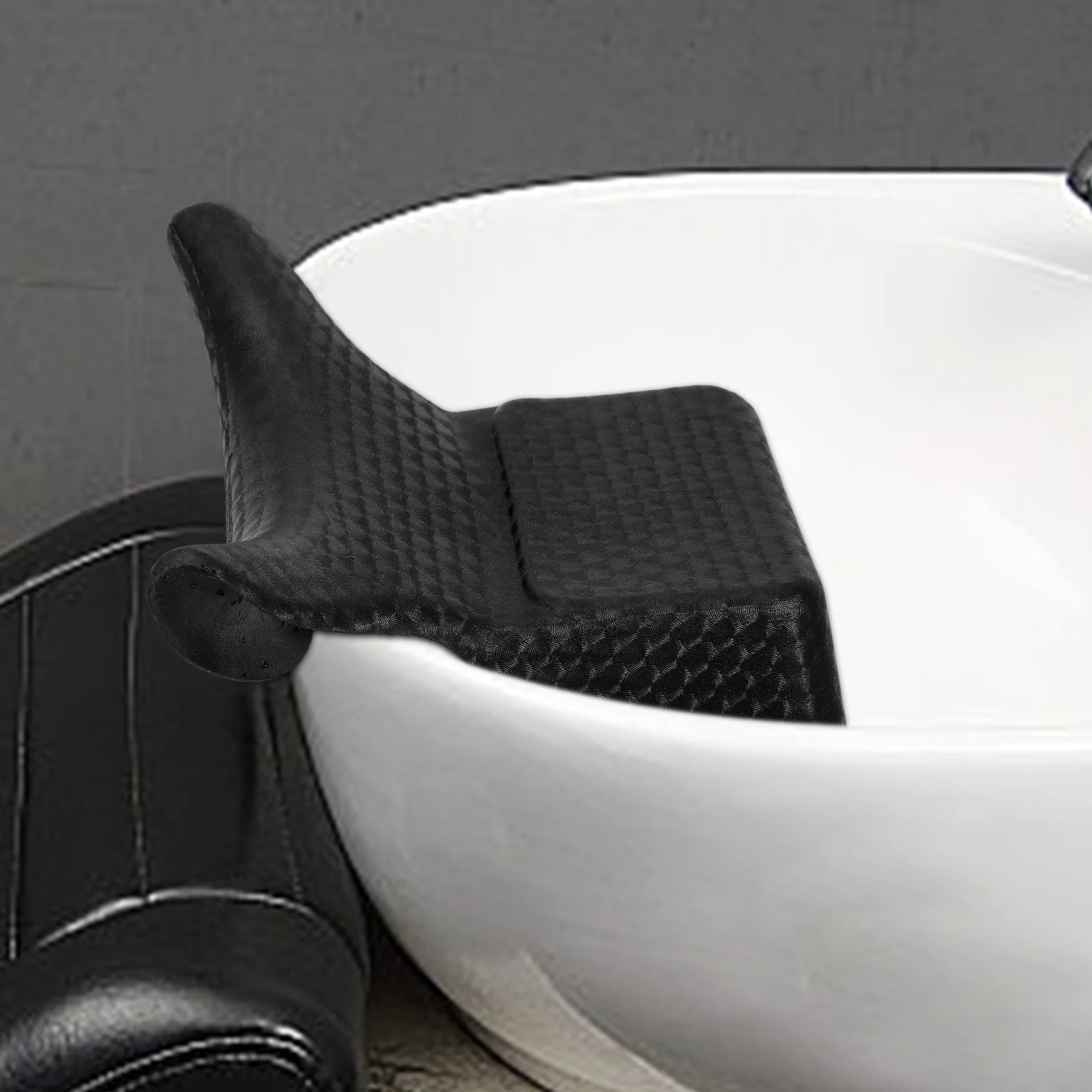 

Shampoo Bowl Neck Rest Pillow PVC Textured Material Easy Clean Durable Neck Support for Salon and Home Use Shampoo Bowl Cushion