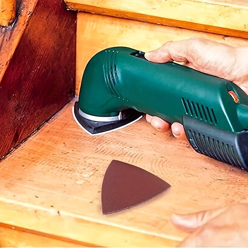 

10/60Pcs Sanding Paper 90mm Triangular Hook & Loop Sandpaper Triangle Fit Oscillating Multi Tool Sanding Pad Multi Grit