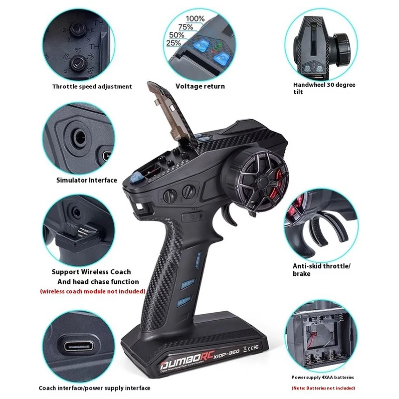 Dumbord X10 Ddf350 X10p Ten Channel Multi Functional Professional Hybrid Differential Lock Transmitter Receiver