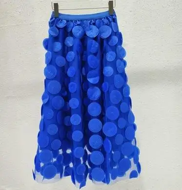 

3D Dot Skirts Women Fashion Pleated Skirts Korean Fashion Flared Skirt