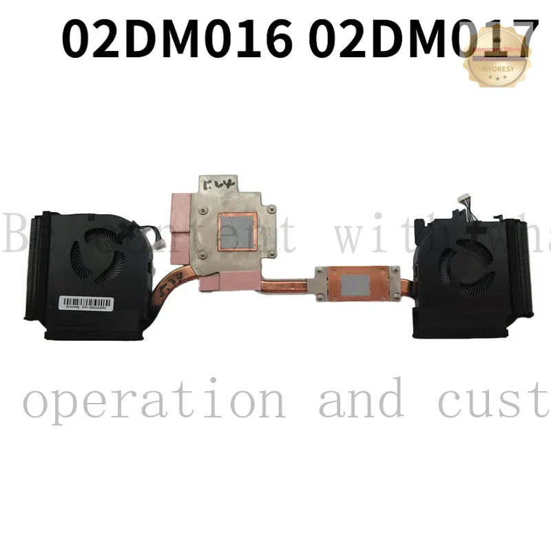 

YD HoLaptop CPU GPU FAN&Heatsink For Lenovo For ThinkPad P53 (Type 20QN, 20QQ) 02DM016 02DM017 N19P ND65C13 ND65C14 0.50A DC05V