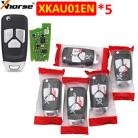 5Pcs/Lot Xhorse XK Series XKAU01EN 3B Universal VVDI Wire Remote Car Key for Audi Type For VVDI2 / VVDI Mini / Key Tool Max