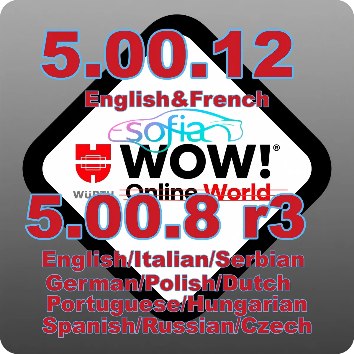 

2025 Hot sale! For WOW 5.00.8 diagnostic tool CD DVD Software 5.0012 with Kengen For Vd Tcs Pro Car Truck Logiciel de garage