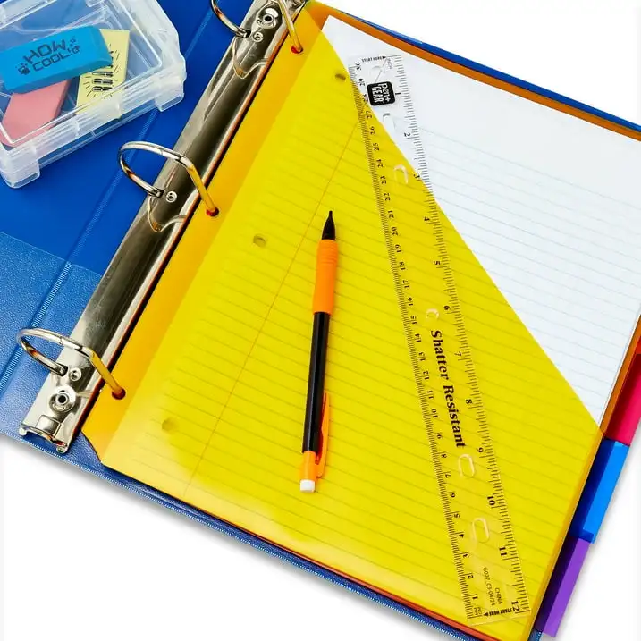 (12 pack) Pen+Gear 12 in Plastic School Ruler, Clear, Bulk