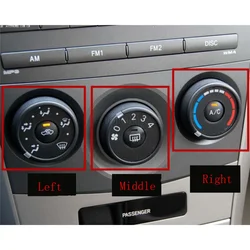 Air Conditioning Panel Switch AC Wind Range Control Switch Knob Pull Wire for Toyota Corolla 2010 2011 2013