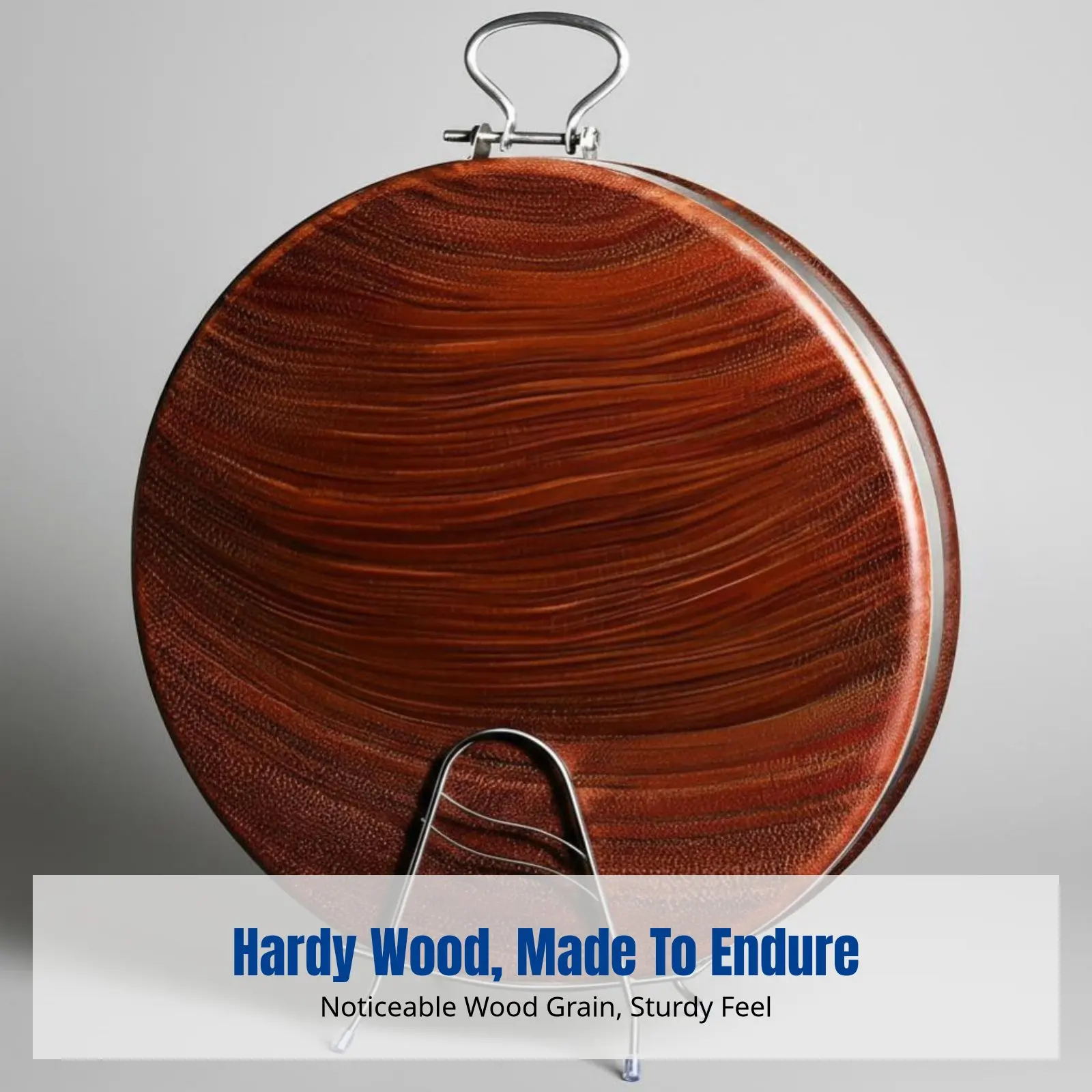 Ironwood Cutting Board Double-Sided Wooden Kitchen Cutting Board with Anti Crack Design Easy Clean for Chopping and Food Prepare