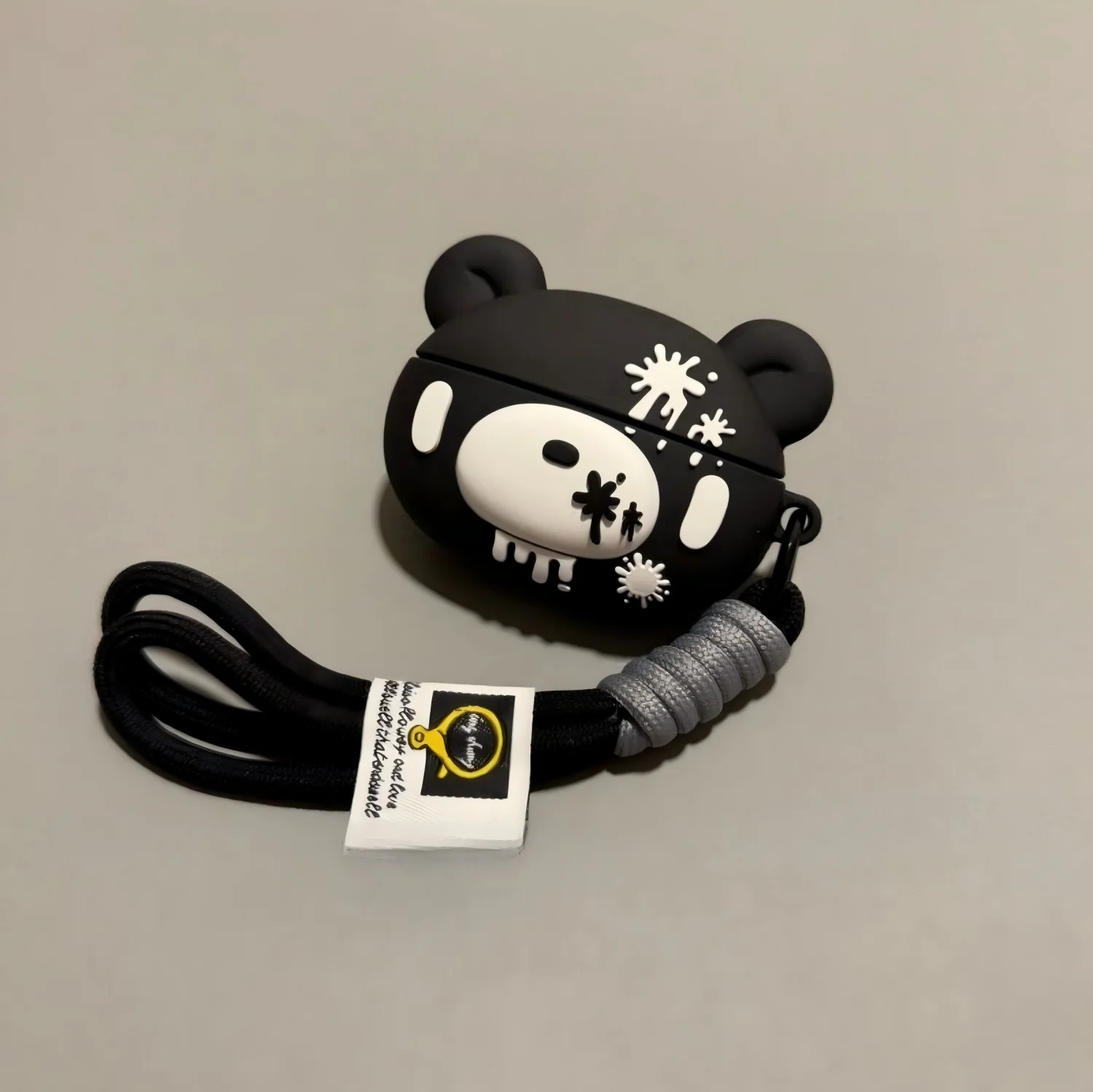 Cute Bear Earphone Protective Cover with Pendant & Lanyard, Shockproof Shell, Suitable for Model 3 / Pro 3 image 5