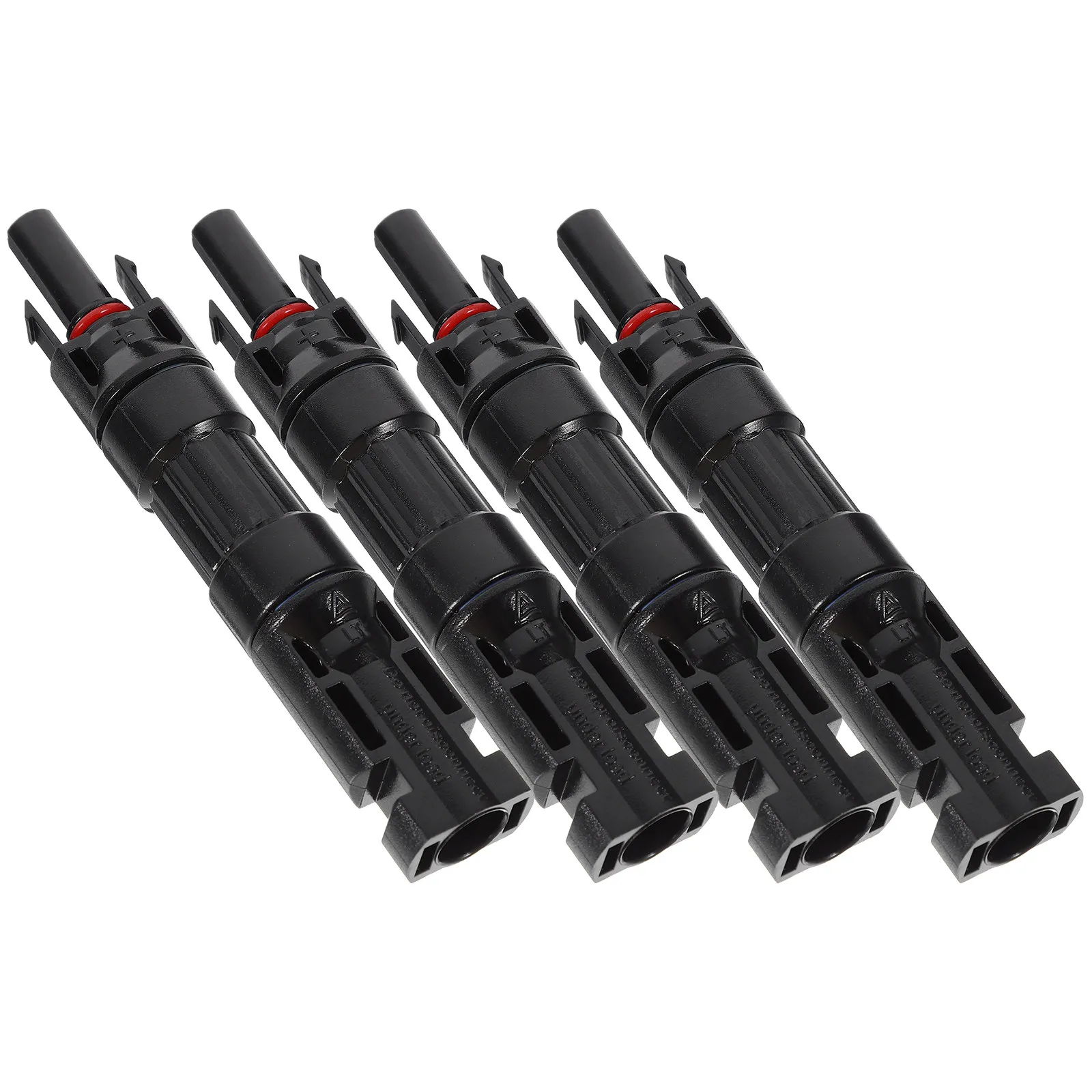 4Pcs Photovoltaic Connector Professional Anti-Aging Solar Panel Cable Connector Waterproof Reliable Outdoor Use
