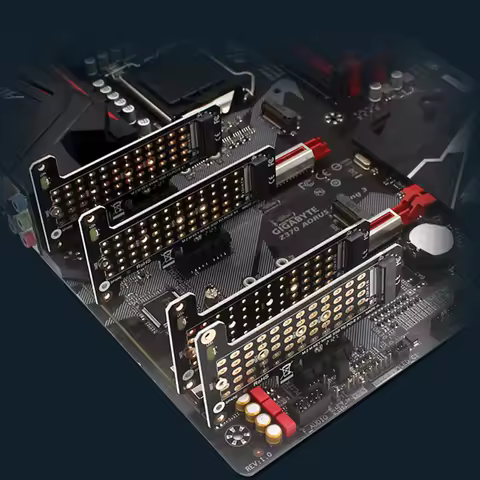 M.2 NVME To PCIe4.0 X1 Expansion Card Adapter Support PCIe X1 X4 X8 X16 Interface with Heat Sink for SSD 2230/2242/2260/2280