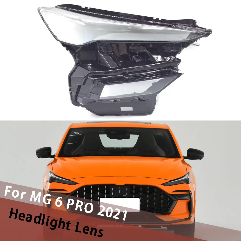 

For MG 6 PRO 2021 Car Products Headlamp Caps Housing Lamp Transparent Lampshade Lampcover Headlight Shell Lens Cover Plexiglass