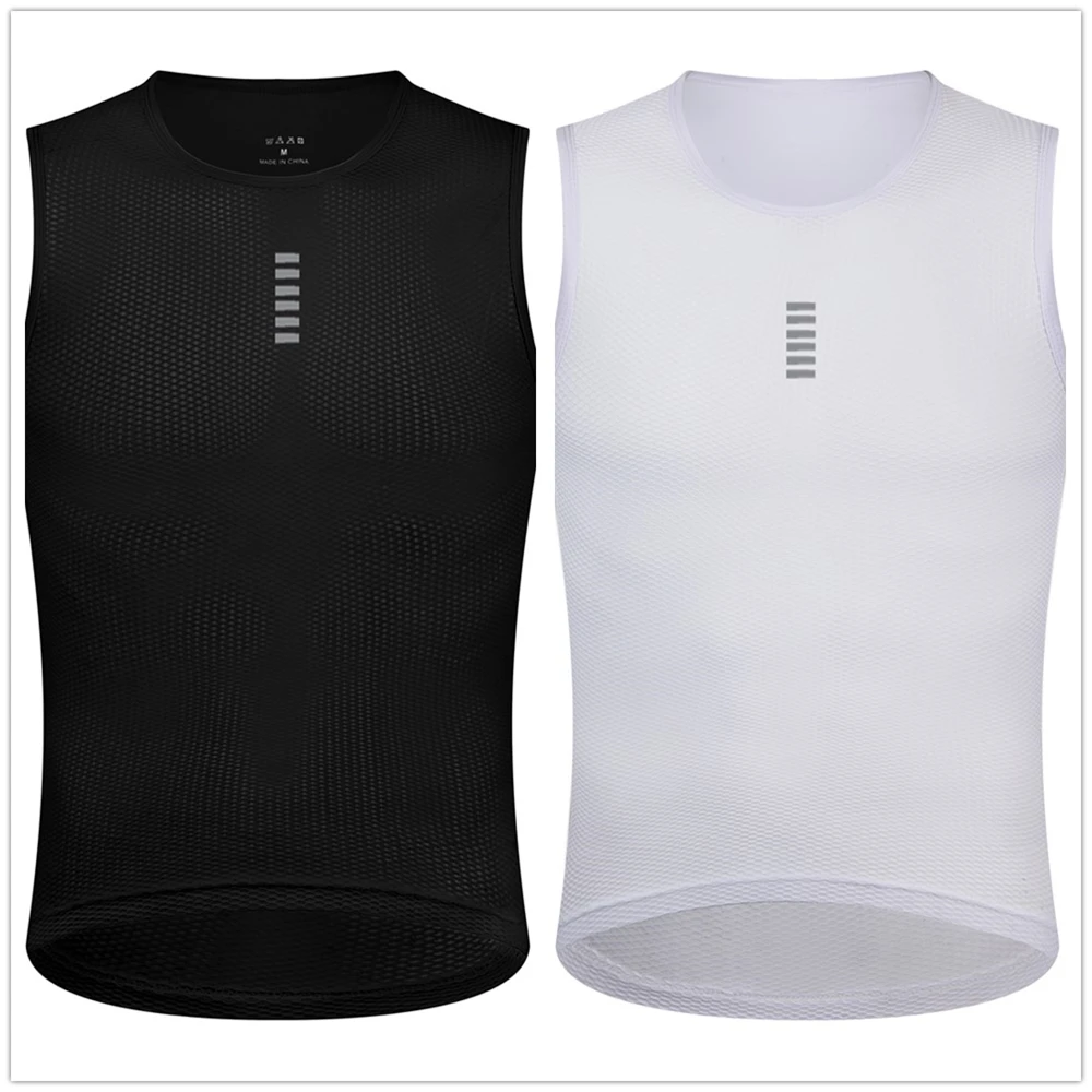 RFMTB Cycling Base Layer Reflective Underwear Cycling Jersey Sport Vest Men Undershirt Quick Dry Elastici Vest Road Bike Clothes