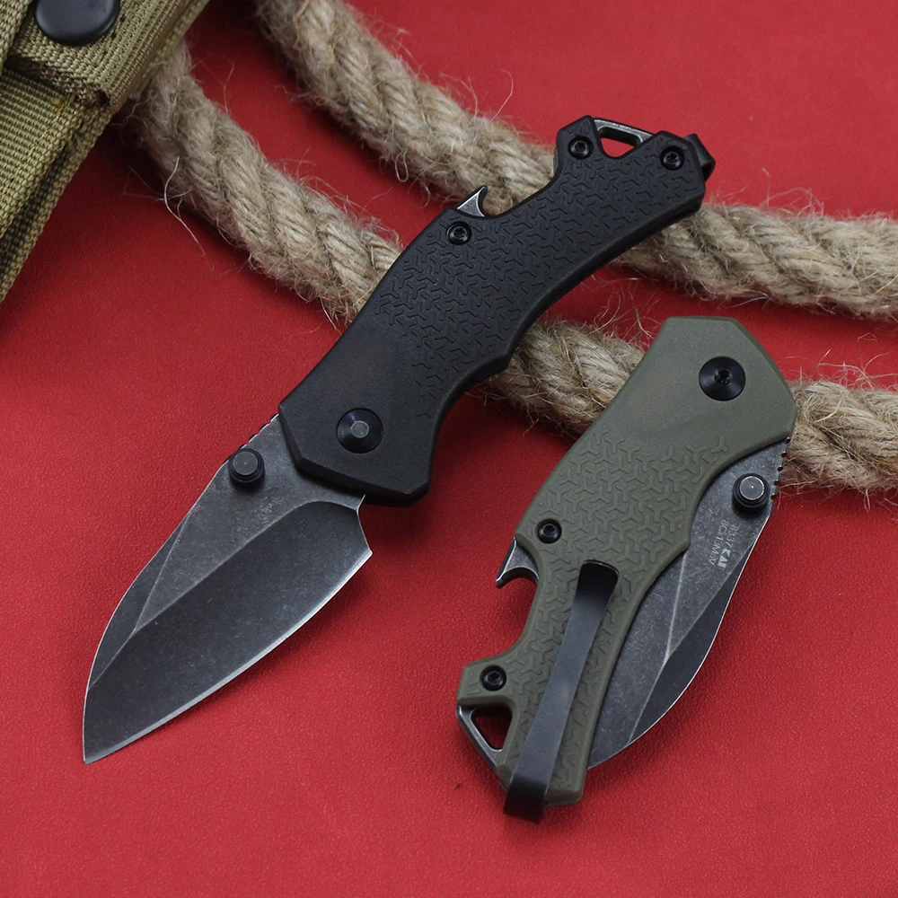 

KS 8337 Folding Pocket Knife 8Cr13Mov Blade Portable Outdoor Tactical Survival Sharp Knife EDC Camping Fruit Knife Bottle Opener