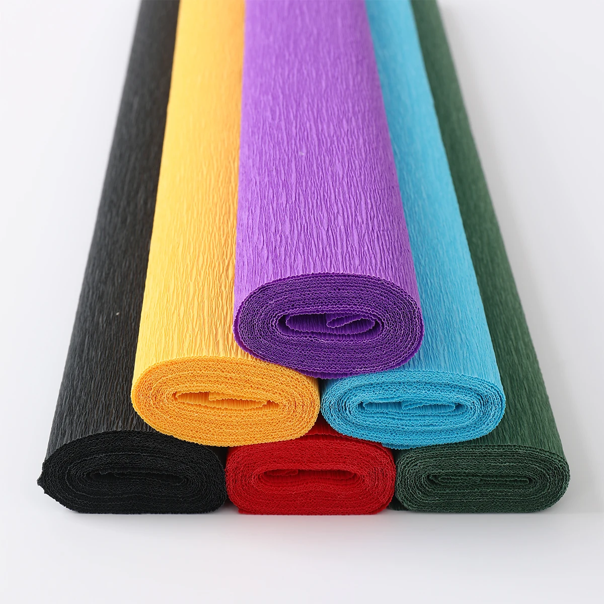 

50x250cm Colored Crepe Paper Roll Origami Crinkled Crepe Paper Craft DIY Flowers Decoration Gift Wrapping Paper Craft