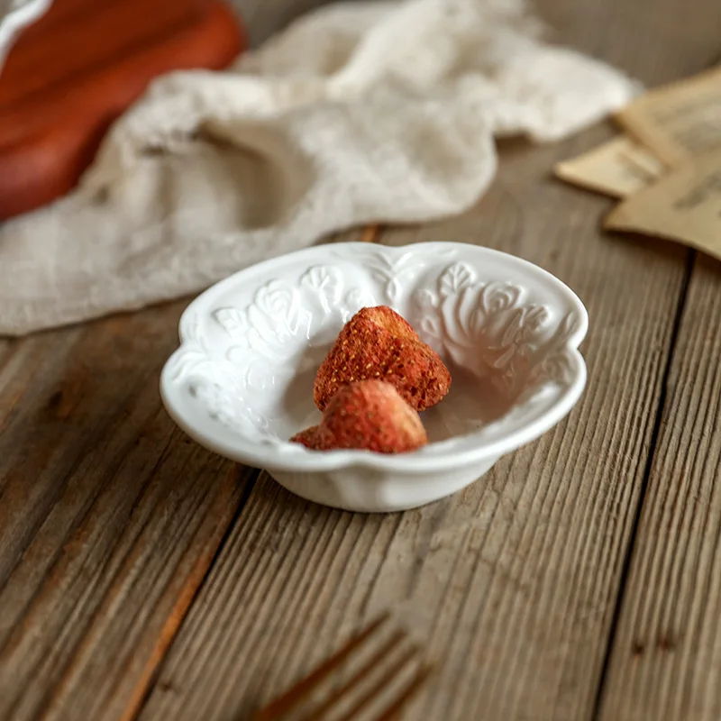 

Household Ceramic Small Plates Soy Sauce Vinegar Seasoning Plates Hot Pot Dipping Sauce Side Dishes Sushi Restaurant Small Plate