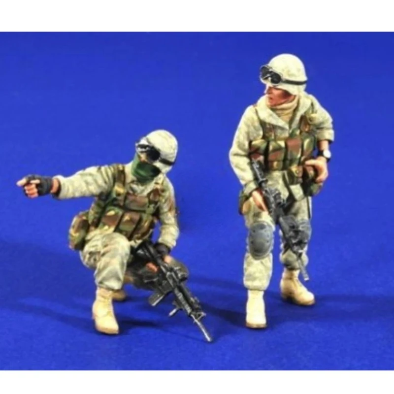 1/35 Scale Resin Soldier Assembled Model Kit Body U.S. Reconnaissance Team in Iraq/Arab (2 people) unassembled and unpainted