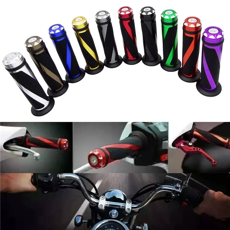 

7/8 "22mm Universal Motorcycle Grip Handle Handlebar CNC For Kawasaki Honda Yamaha Suzuki Benelli Ducati