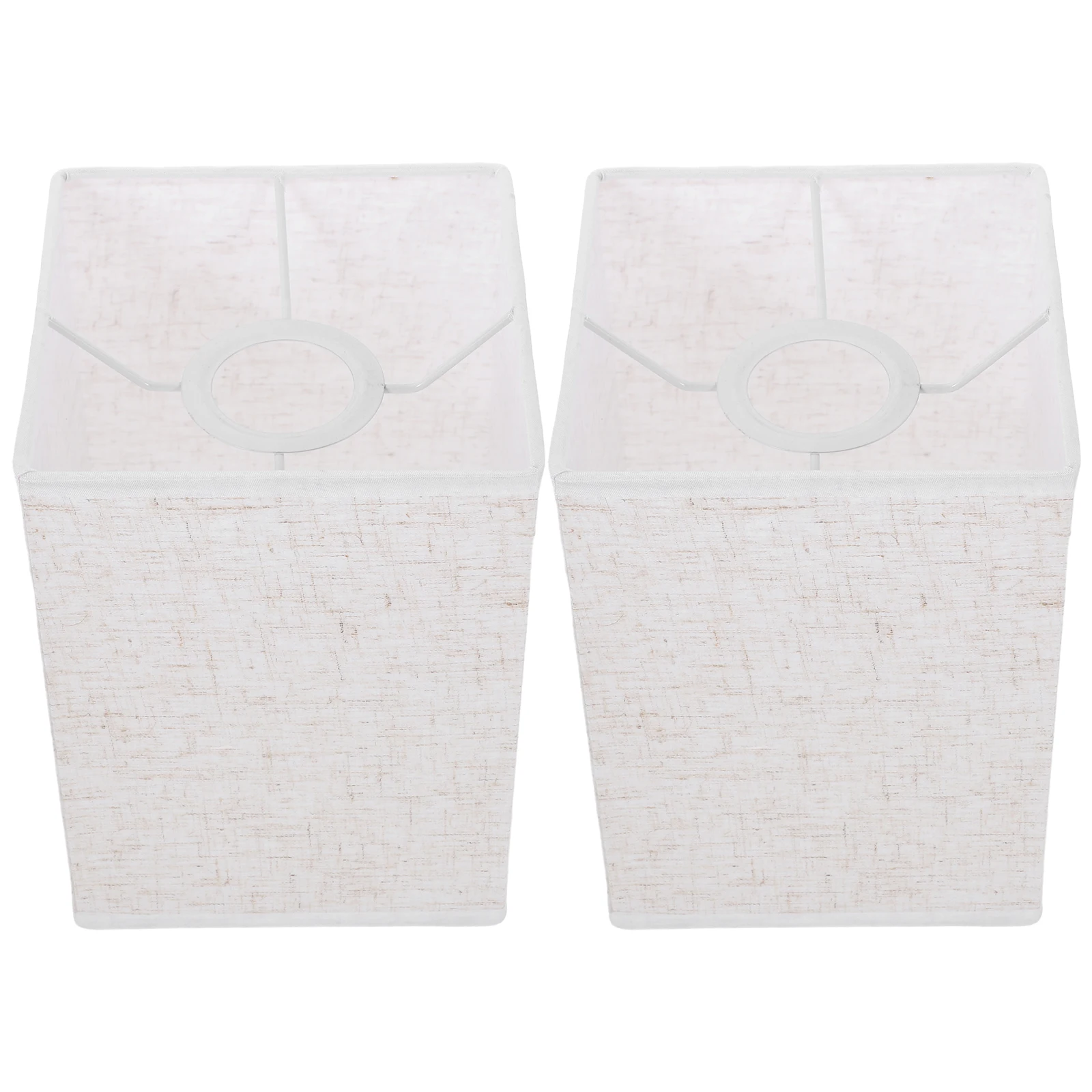 

2pcs Linen Lampshade Replacement Modern Style Table Lamp Shade Household Bedside Floor Light Cover Cloth Shade For Study Bedroom