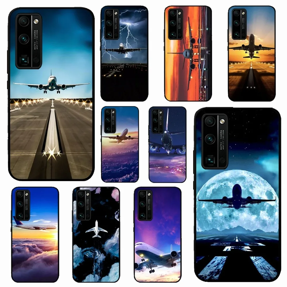 Airplane Art Phone Case For Huawei Honor 10 Lite 9 20 7A 9X 30 50 60 70 Pro Plus Soft Silicone Cover