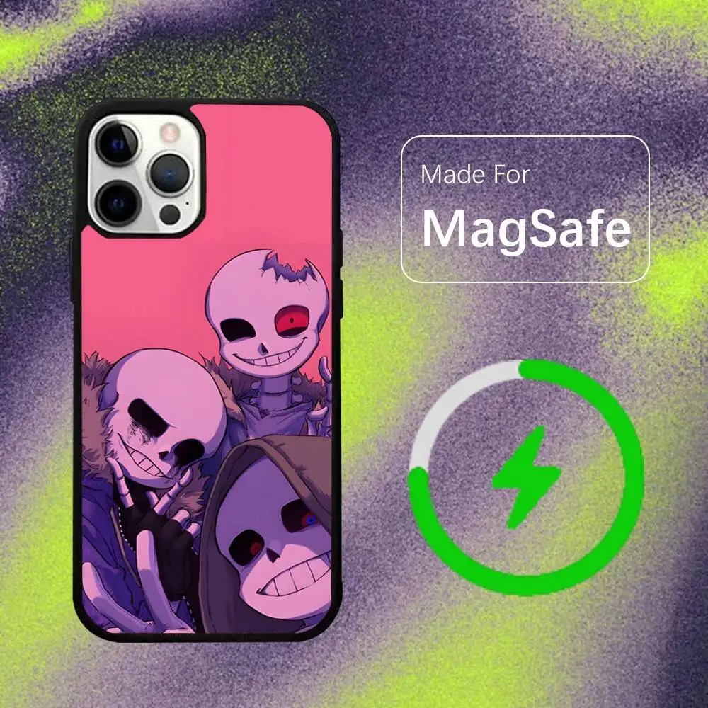 B-Bad Time Trio For Magsafe Wireless Charger Case For iPhone 15,16,17,13,14,11,12,Pro,Max,Plus,E,Air,Mini Magnetic