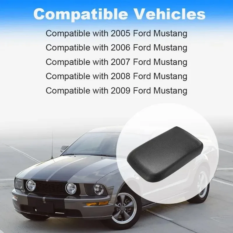 For Ford Mustang 2005-2009 Black,5R3Z6306024AAC Center Console Armrest Lid Top Pad