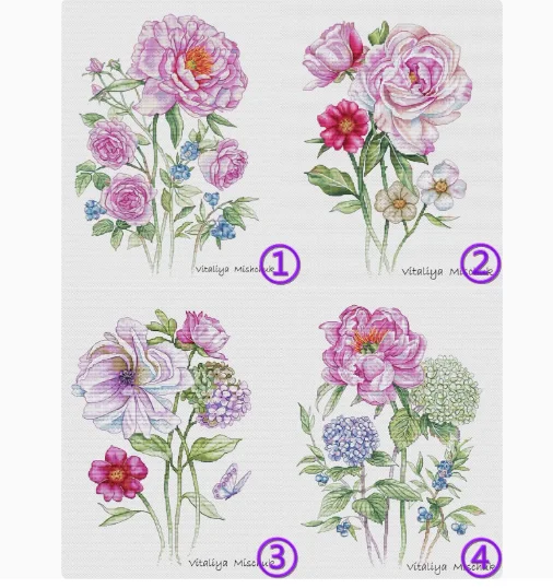 Pink Flowers 14CT31…