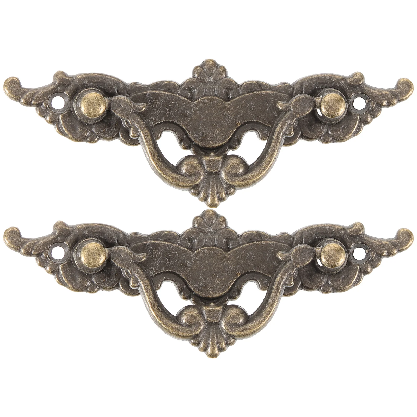 2 قطعة مقابض خزانة عتيقة، تصميم مدمج وخفيف الوزن، سهل التركيب، مقابض وأُكر لخزانة الملابس بشكل أفضل #2