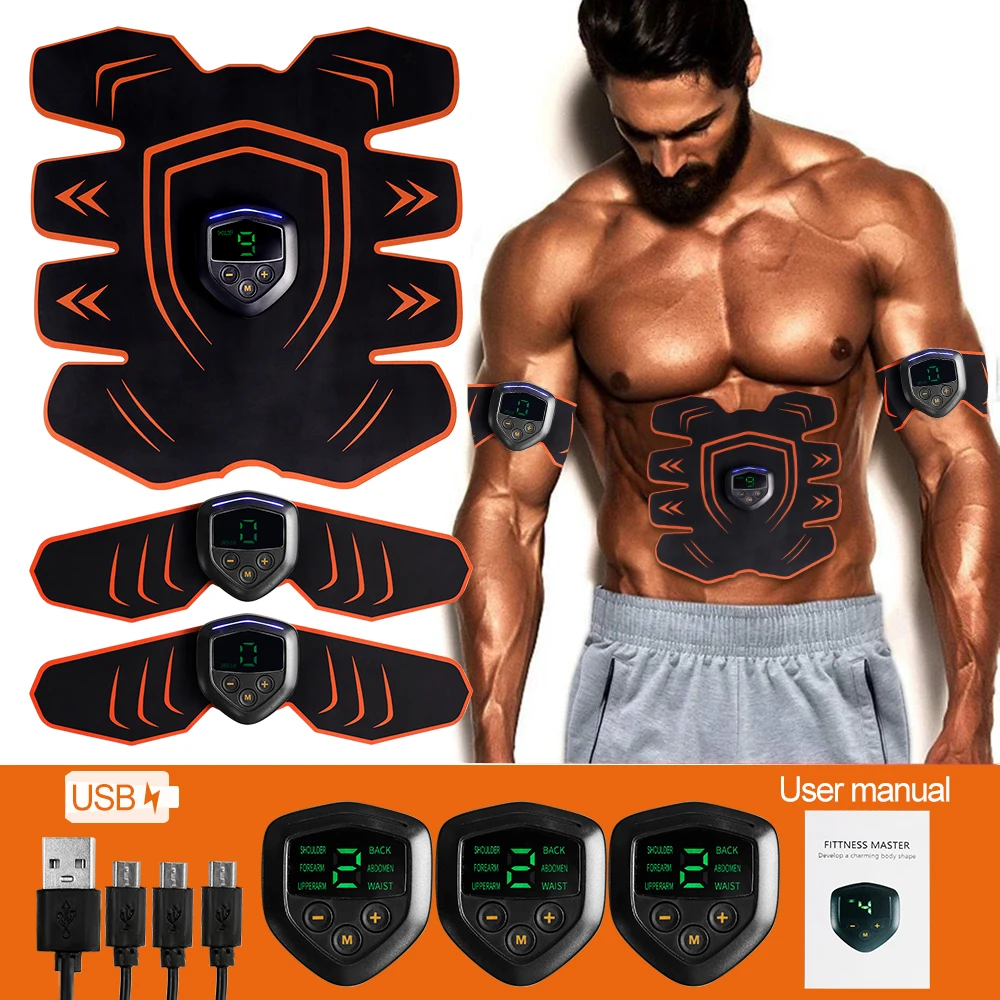 

EMS Muscle Stimulator ABS Abdominal Training Muscle Stimulation Electric Massage Weight Loss Stickers Body Slimming Massager