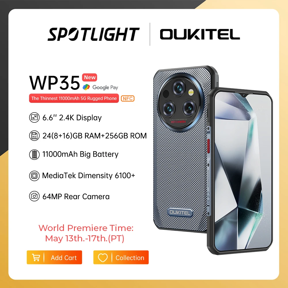 Oukitel WP35 5G Rugged Smartphone 6.6