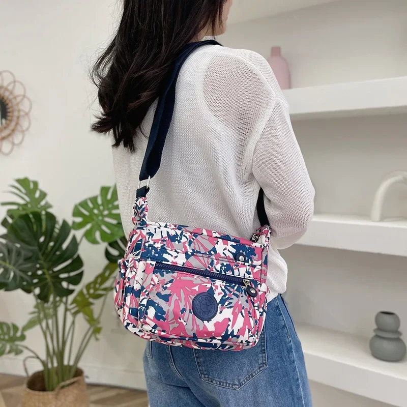 Nylon Printing Crossbody Bags for Women 2023 Fashion Trends Girls Handbags and Purses Small Shoulder Messenger  Bag