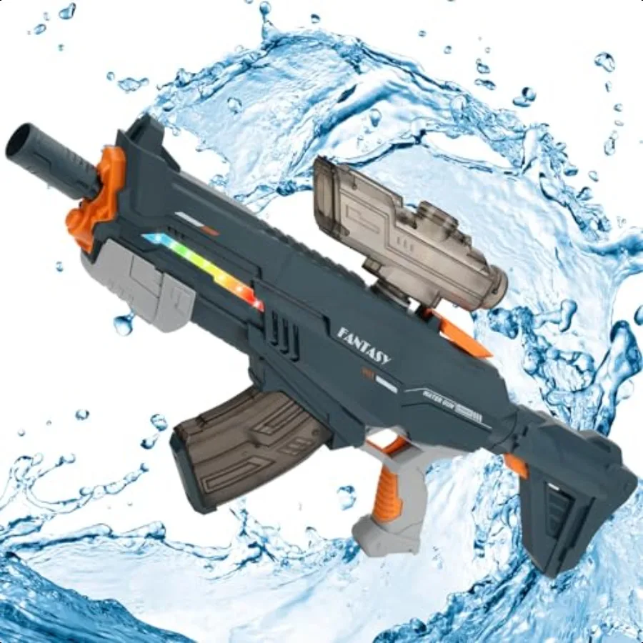 

Water Guns for Adults Powerful Electric Water Gun 2836FT Long Range Squirt Gun 1000ml Large Capacity Electric Manual Mode Water