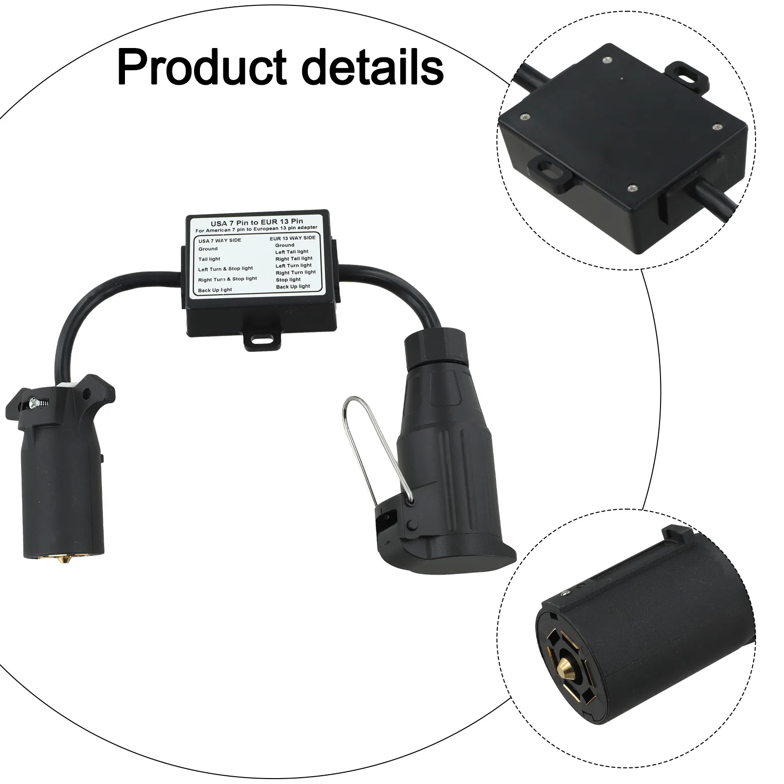 

Новый популярный преобразователь световых сигналов для прицепов: электрический коннектор для подключения американских к европейским стандартам, аксессуар для транспортных средств