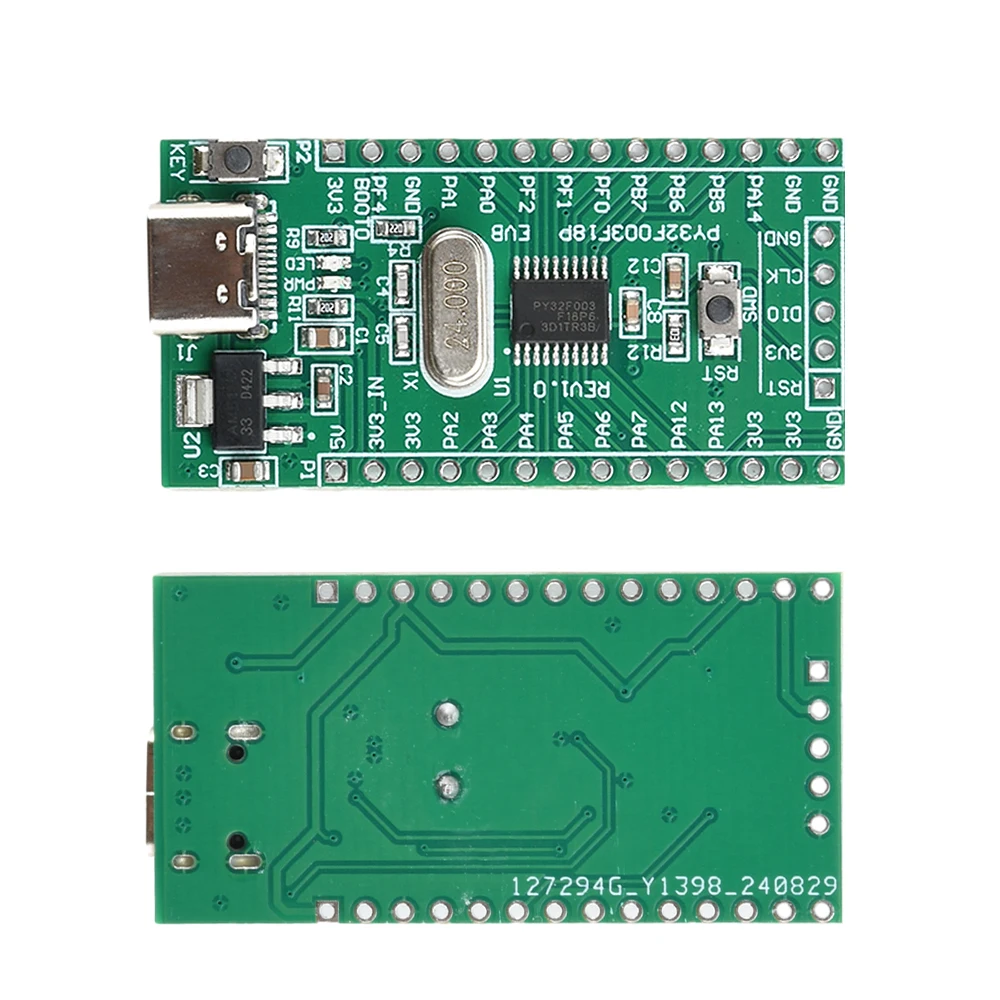 PY32F003F18P6TU مجلس التنمية PY32F003 MCU لوحة النظام مجلس التنمية دبوس غير ملحوم