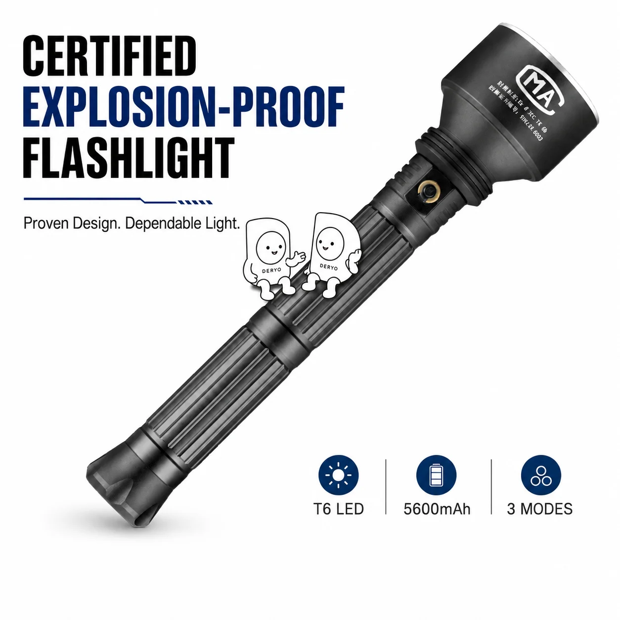 explosion-proof-rechargeable-led-flashlight-5600mah-high-lumen-torch-3-modes-ip66-waterproof-for-camping-emergency-outdoor-work