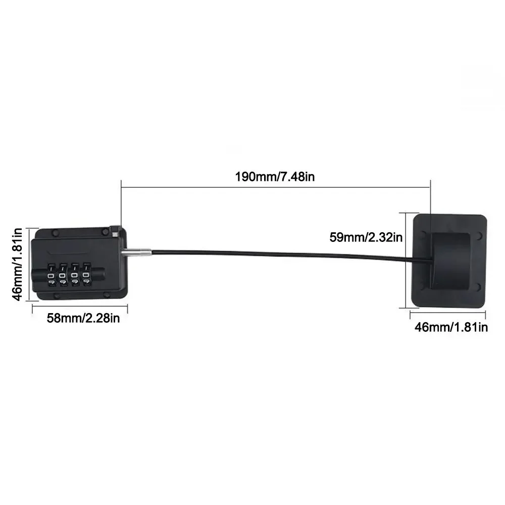 New Digital Password Limit Positioning Combination Lock Baby Safety Children Protection Sliding Closet Window Safety Fridge Lock