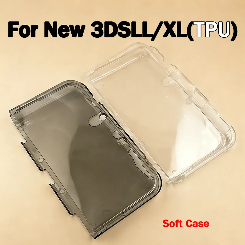 1PC For New 3DS LL / NEW3DS XL High Quality TPU Silicone Sleeve Handheld Soft Crystal Case Game Console Protective Case