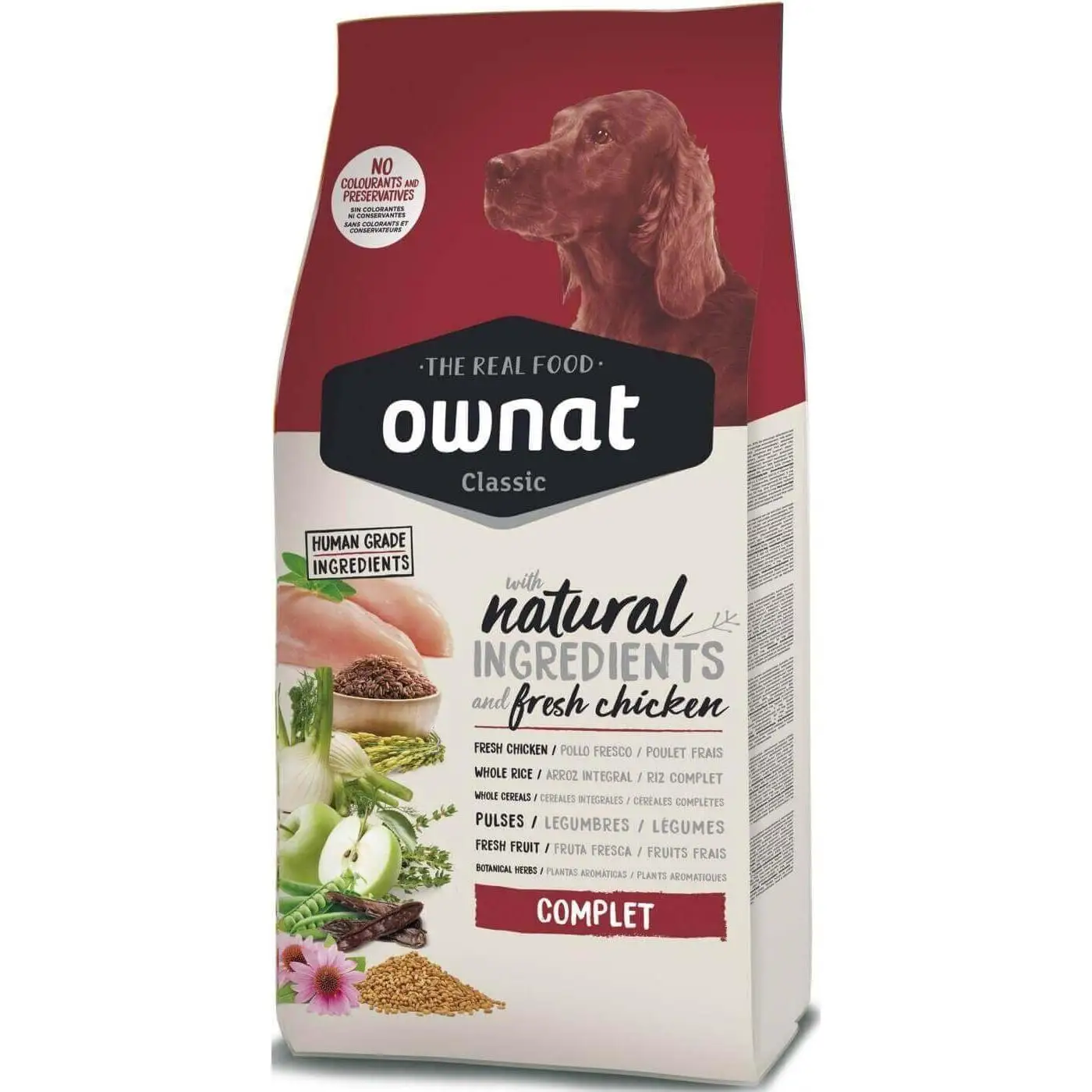 OWNAT Classic Complet 20 Kg. Pienso Completo para Perros con Pollo Fresco.