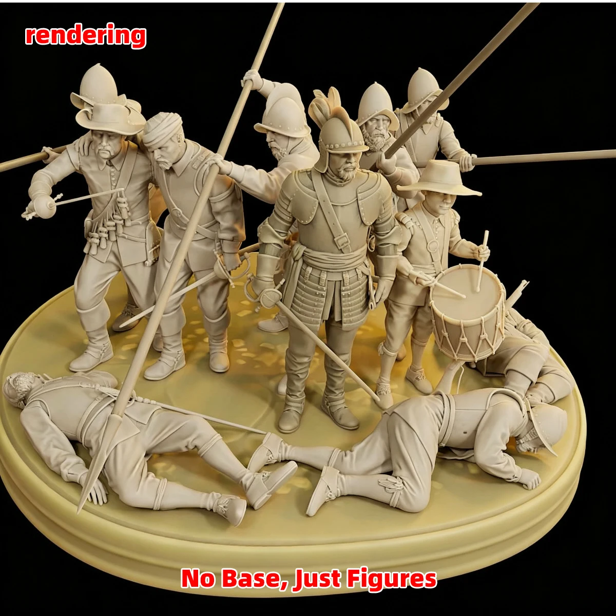 1/35 1/48 1/72 Modellbausatz 3D-Harz Miniatur-Soldatenfiguren Diorama Unbemalt 16. Jahrhundert Spanische Tercio DIY – Detail 13