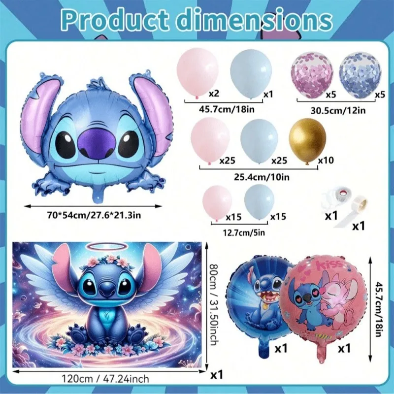 Kit de ballons mystère Stitch, boîte aveugle, Style Surprise pour jeux de fête d'anniversaire, décorations d'halloween et de noël, Collection d'événements