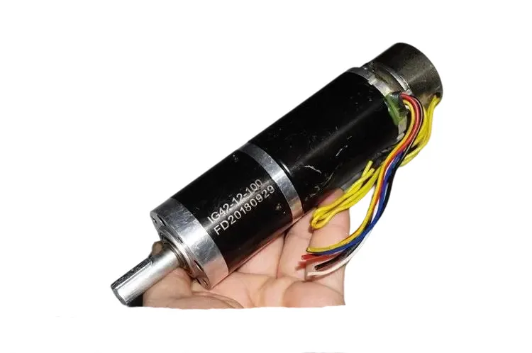 42mm 브러시리스 유성 기어 모터 12V 100RPM EM 브레이크, 풀 메탈 바디, 27:1 비율, 산업 자동화용 가역