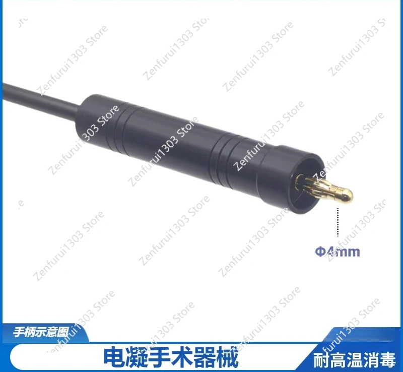 Laparoscopic instrument, electrocoagulation hook, electric knife, electroacupuncture, ceramic head, hook, chute hook