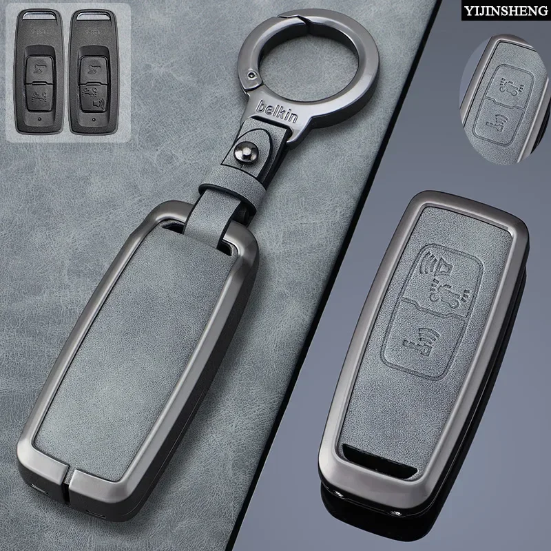 

2 3 Buttons Zinc Alloy + Leather Key Case Cover Fob for Honda ADV 350 PCX 125 PCX160 AV 350 SH350i VISION 110 2021 2022 2023