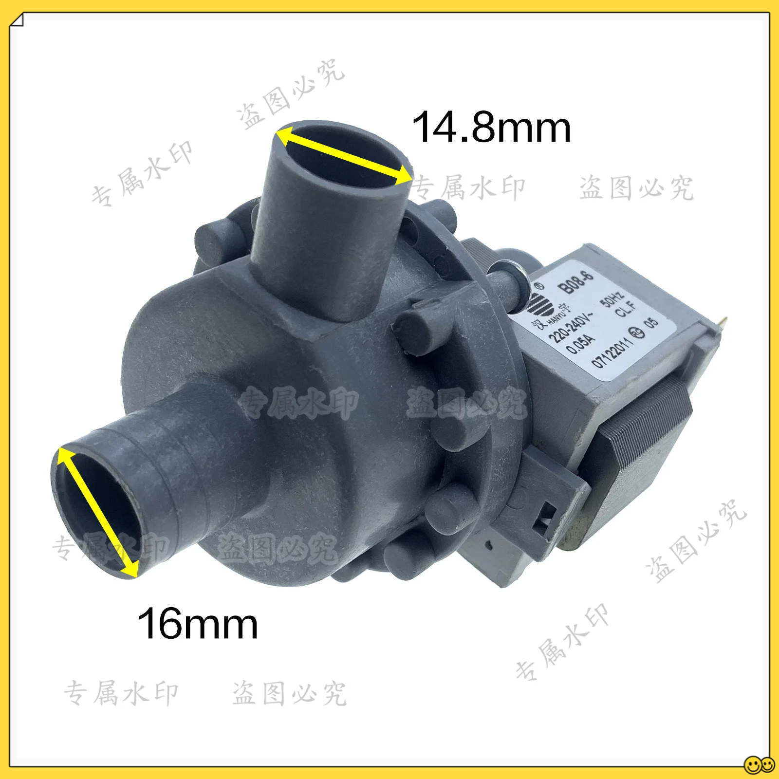B08-6 Wall-mounted Mini Washing Machine Parts Drain Pump 220-240V 50Hz