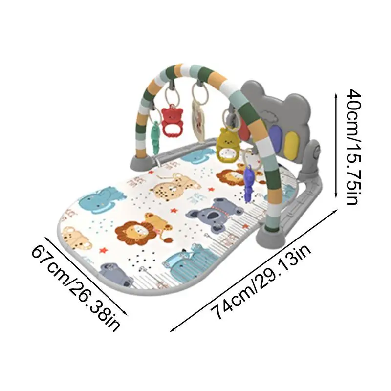 Baby Speelmat Cartoon Muzikale Speelmat Multifunctionele Gym Mat Baby Vloermat Educatieve Mat Voor Meisjes En Jongens
