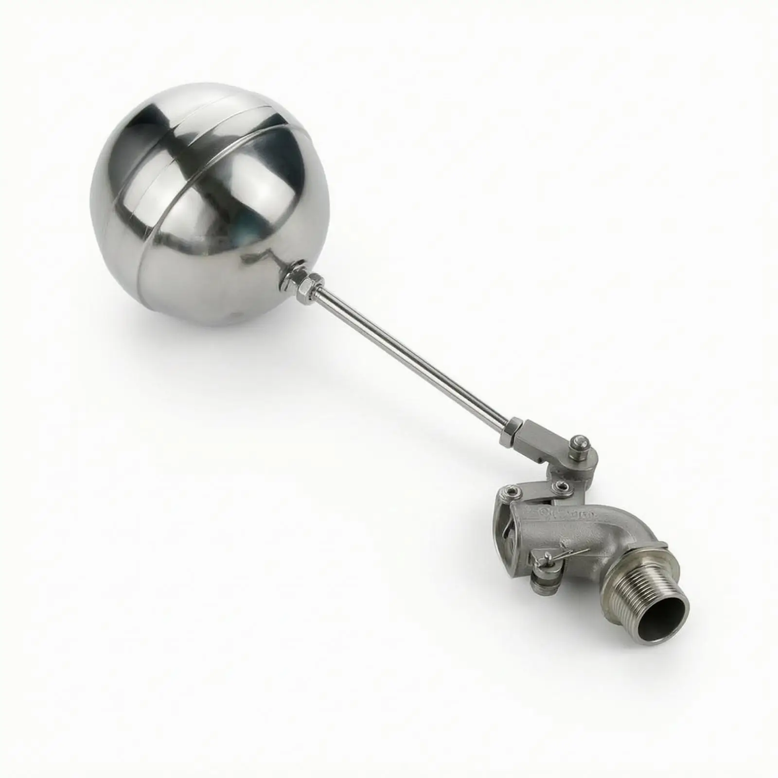 Stainless Steel Float Control Mechanism Automatic Float Control Mechanism with Adjustable Elbow Resistant for Plumbers, Amateur