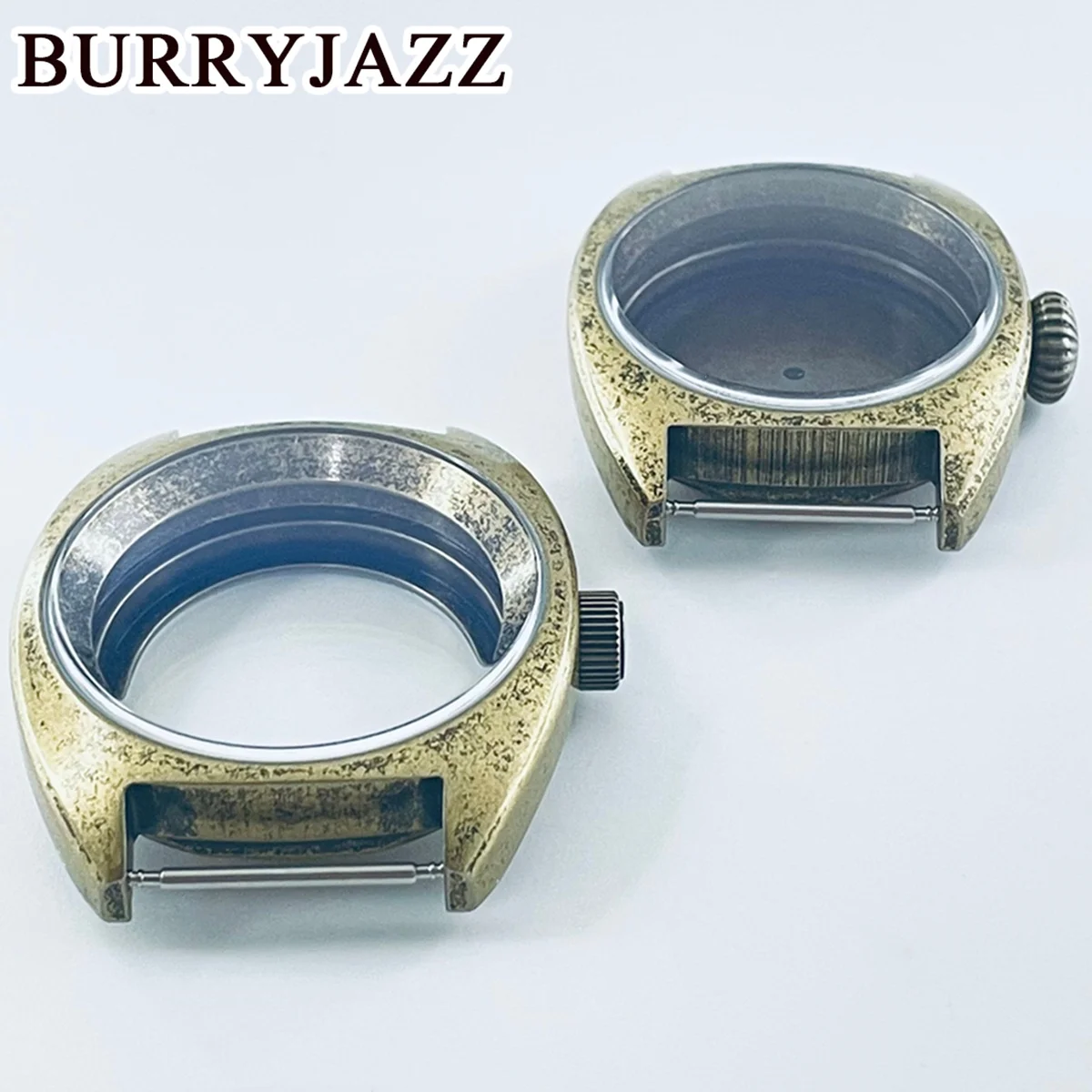 BURRYJAZZ 36mm/39mm Fit NH34 NH35 NH36 NH38 ETA2824 PT5000 Movement Watch Case Waterproof With Sapphire Large Crown/Small Crown