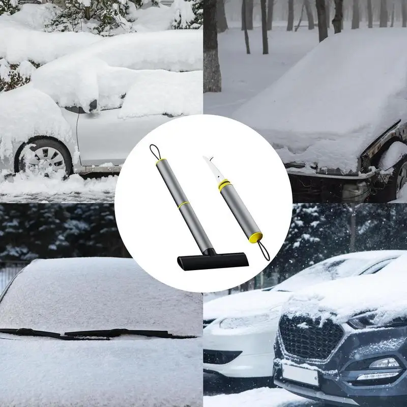 Raspador de hielo para parabrisas de coche, cepillo de vidrio de limpieza rápida, pala de nieve, limpiaparabrisas de limpieza de vidrio para ventana de coche